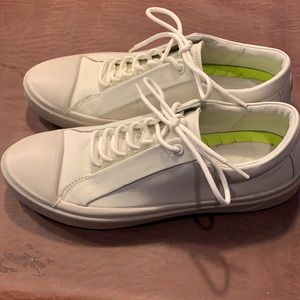 Ecco white leather sneakers size 41 /10